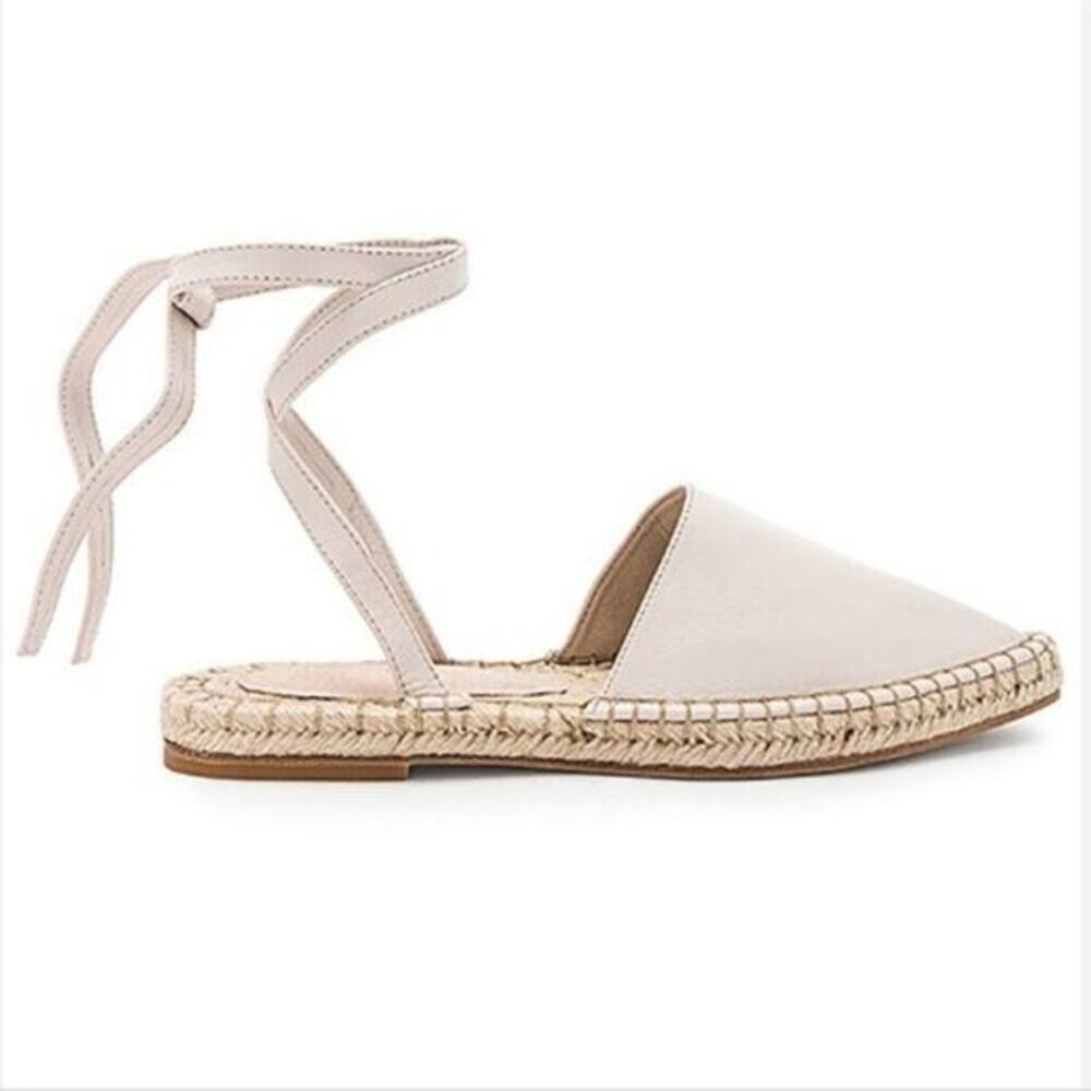 Raye x Revolve Dexter Gladiator Leather Espadrille in Cream Size 9